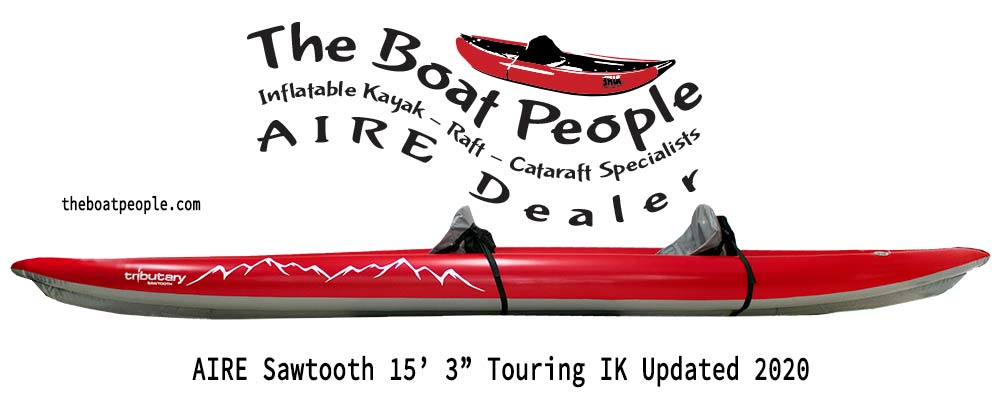 AIRE Tributary Sawtooth Inflatable Kayak Tandem Package Deal